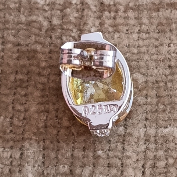 925 Gold Topaz Earrings - Picture 4 of 9